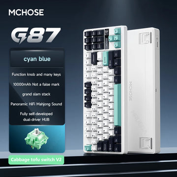 MCHOSE G87 Angepasst Mechanische Tastatur Dichtung Struktur Drahtlose Tri-modus Knopf 10000mAh Hot Swap RGB E-sports